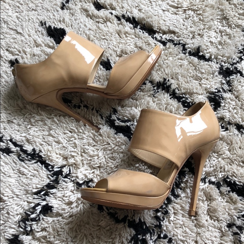 Jimmy Choo Sandals Heels 37.5 nude